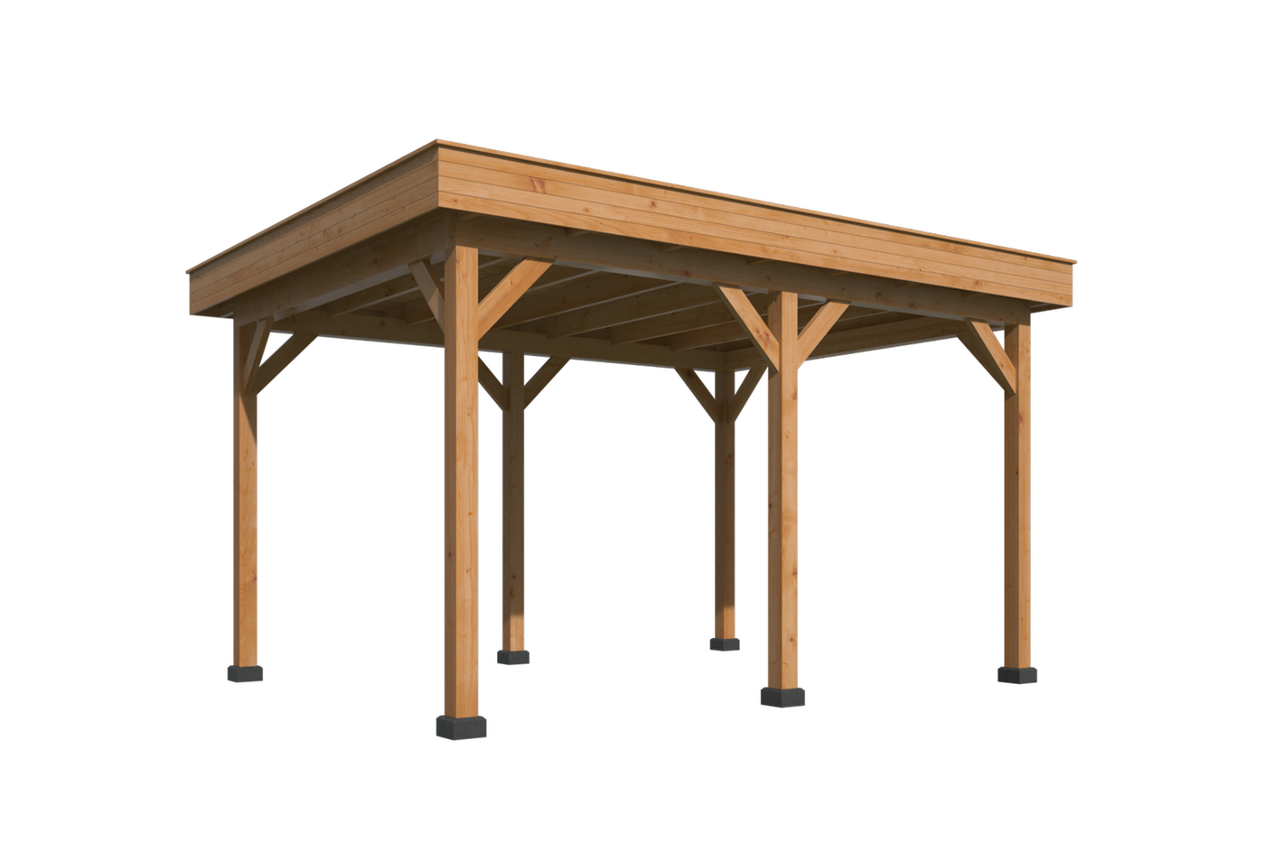 Alec Modern Gazebo pent roof detail