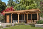 Wooden Gazebo Alfred 9.03m x 3.8m Douglas Fir