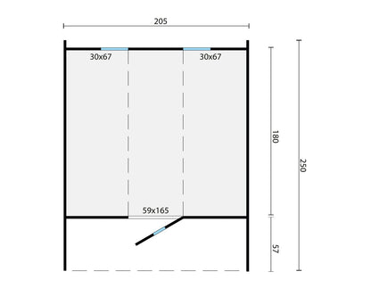 Anio Sauna Barrel Ø2.05m x 2.5m | Garden Sauna