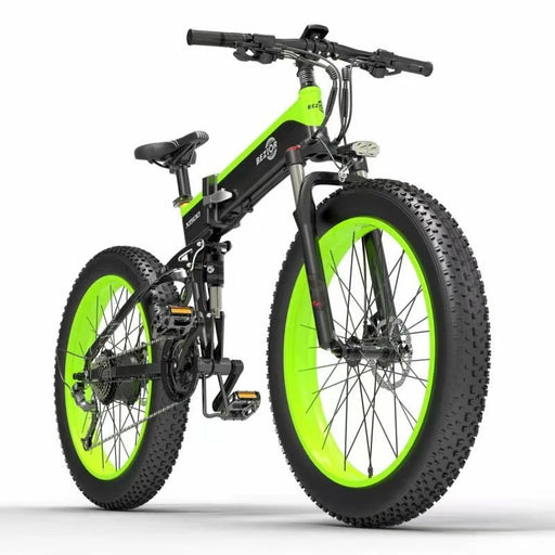 Bezior X1500 Electric Bike 1500W 48V 12.8Ah 26-Inch Fat Tire E-Bike