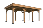 Douglas Fir Gazebo Baako 6.9m x 3.8m Flat Roof