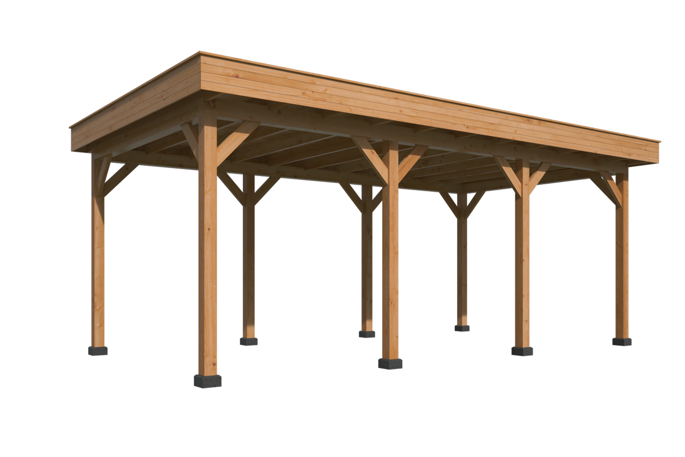 Baako Gazebo flat roof structure detail