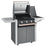 BeefEater 1500 Series - 4 Burner BBQ & Side Burner Trolley