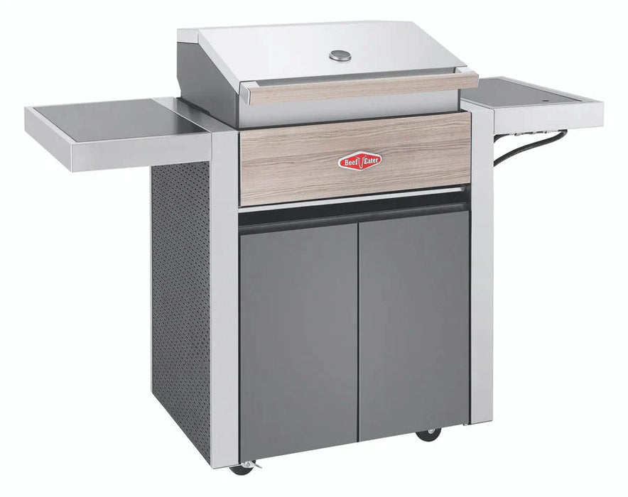 BeefEater 1500 Series - 4 Burner BBQ & Side Burner Trolley