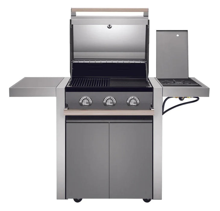 BeefEater 1500 Series - 4 Burner BBQ & Side Burner Trolley