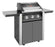 BeefEater 1600E Series - 3 Burner BBQ & Side Burner Trolley