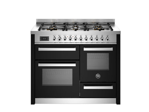 Bertazzoni Professional 110cm Range Cooker XG Oven Dual Fuel Gloss Black