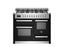 Bertazzoni Professional 110cm Range Cooker XG Oven Dual Fuel Gloss Black
