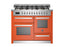 Bertazzoni Professional 110cm Range Cooker XG Oven Dual Fuel Gloss Orange