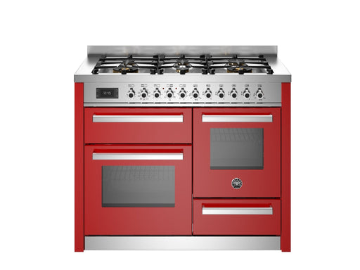 Bertazzoni Professional 110cm Range Cooker XG Oven Dual Fuel Gloss Red