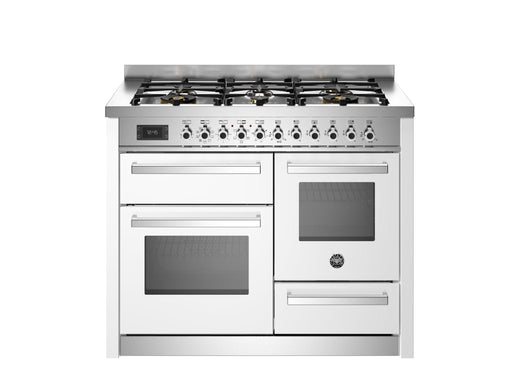 Bertazzoni Professional 110cm Range Cooker XG Oven Dual Fuel Gloss White