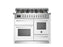 Bertazzoni Professional 110cm Range Cooker XG Oven Dual Fuel Gloss White