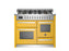 Bertazzoni Professional 110cm Range Cooker XG Oven Dual Fuel Gloss Yellow