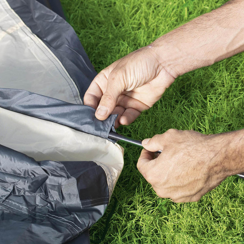 Gazebo dome enclosure setup process