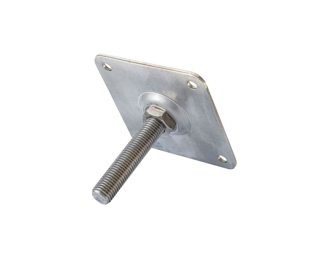 M20 - Galvanised Footplate: 10cm x 10cm