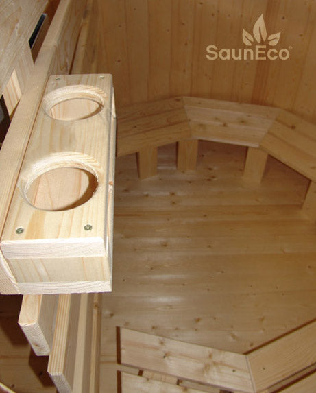Wooden Bottle Holder For 2 Bottles – For Hot Tub Bar