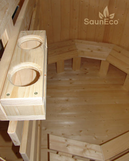 Wooden Bottle Holder For 2 Bottles – For Hot Tub Bar