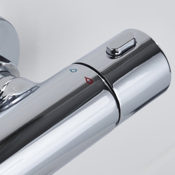 Bristan Zing2 Thermostatic Bar Mixer Shower with Shower Kit and Fixed Head - Chrome