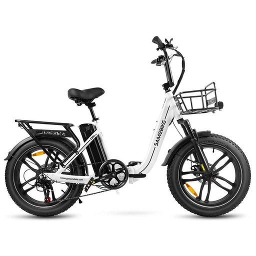 SAMEBIKE C05 PRO 20-Inch Electric Bike 36V 500W Motor White