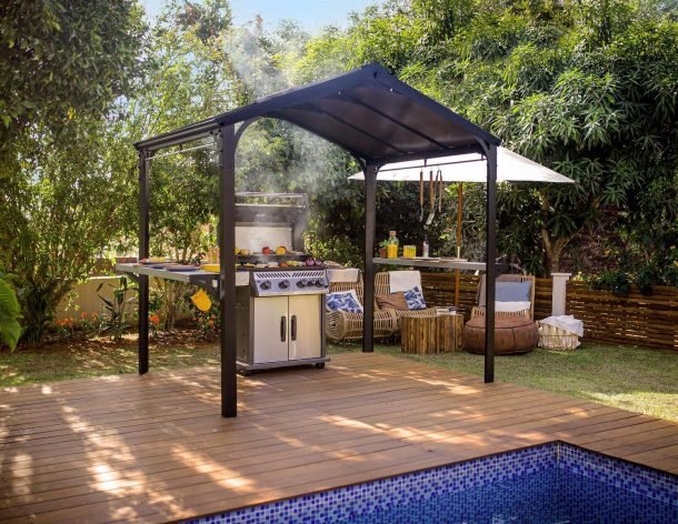 Canopia by Palram Austin 6ft x 8ft Outdoor BBQ Gazebo