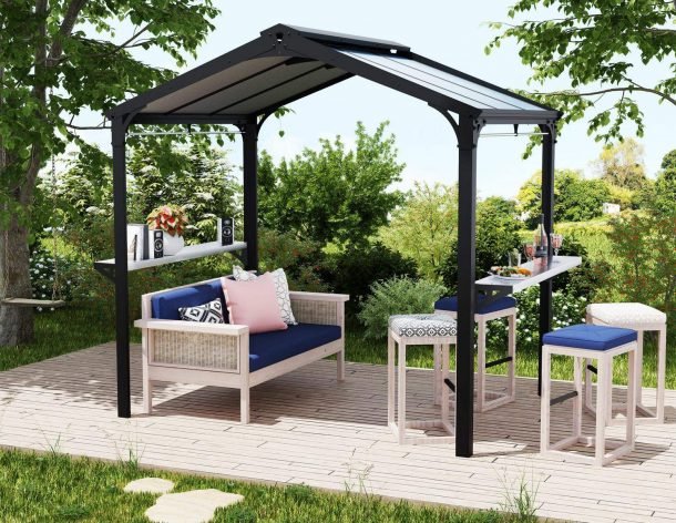 Canopia by Palram Austin 6ft x 8ft Outdoor BBQ Gazebo
