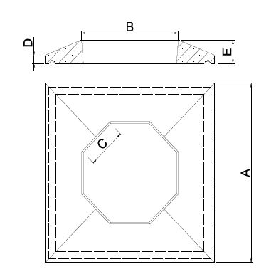 Square Capping (Render / Brickwork) for DM36