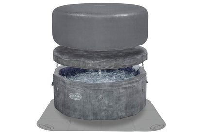 lay-Z-Spa Carrara AirJet Energy Saving Bundle with thermal cover and ground mat