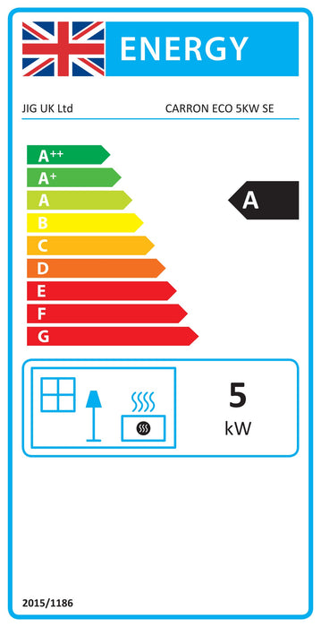 Carron ECO Stove 5kW - Ash Grey Enamel