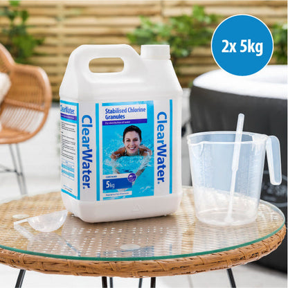 ClearWater Chlorine Granules 10kg Jerry Can (2x5kg)