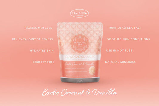 Tranquil Spa Dead Sea Salts – Coconut & Vanilla Soak