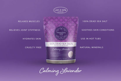 Tranquil Spa Dead Sea Salts – Lavender Hot Tub Soak