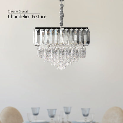 Modern Rectangular Chandelier | Crystal Living Room~5426