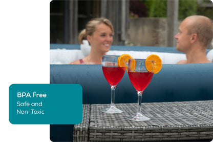 Ultra-clear plastic wine glasses like real glass