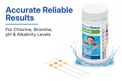 ClearWater 4-in-1 Hot Tub Test Strips – 50 Pack
