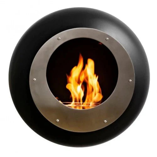 Cocoon Vellum Smokeless Bioethanol Fire Matte Black