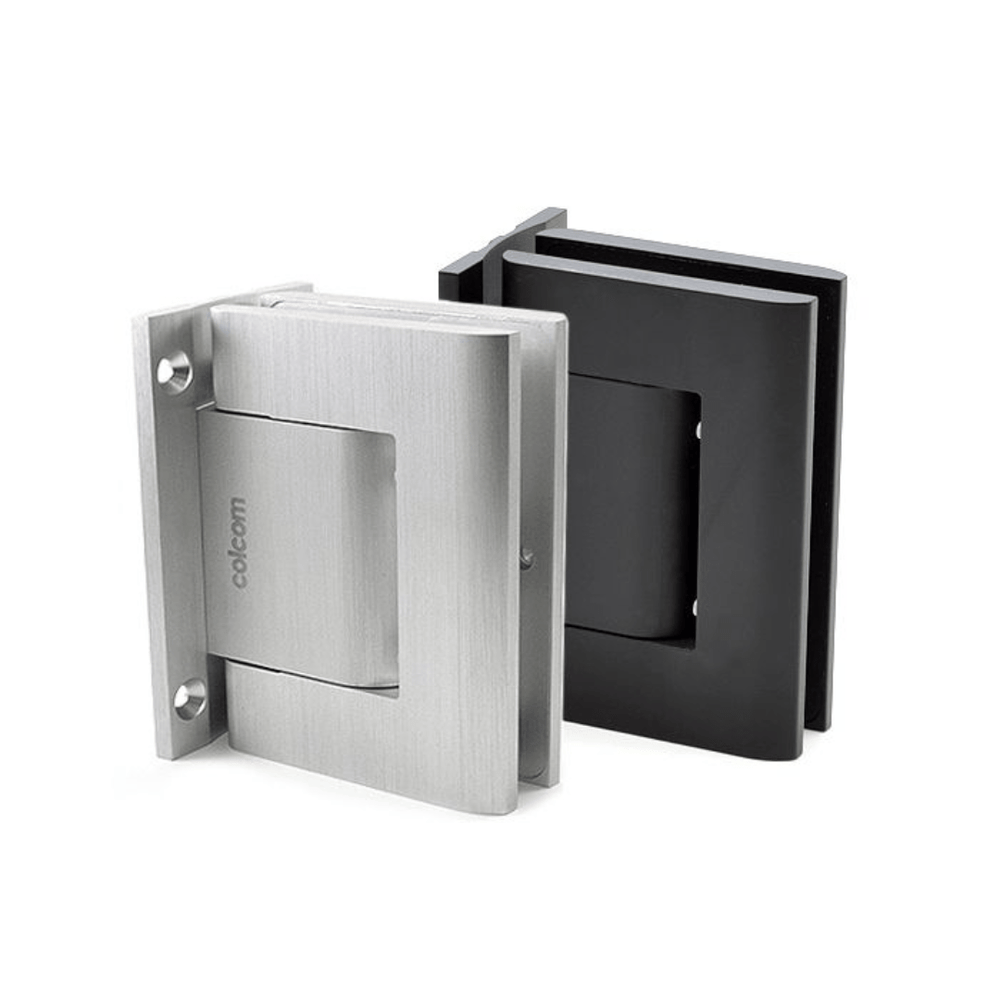 Colcom Biloba Glass to Wall Self Closing Door Hinge for Saunas and Steam Rooms