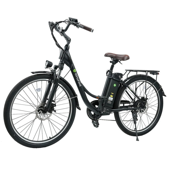 Isinwheel U2 26-Inch Electric Bike 350W Motor 36V 13Ah Battery Black