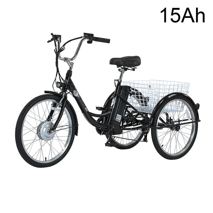 GOGOBEST GF100 Electric Tricycle 36V 15Ah Battery 350W Motor 24inch 70KM Range 200KG Load