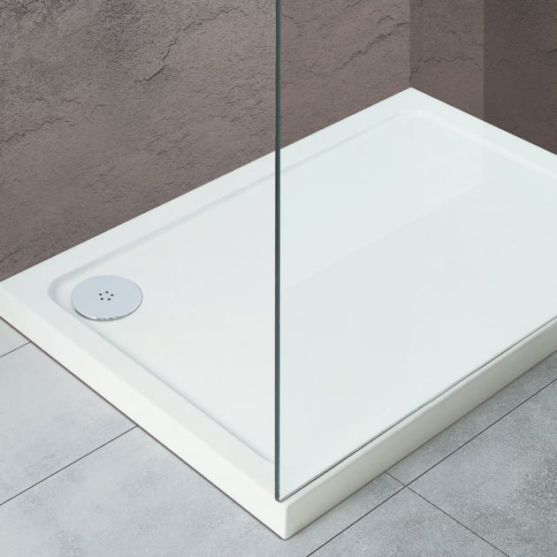 Delphi AquaStone shower tray white finish