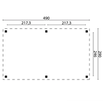 Open Wooden Gazebo Grande 2.9m x 4.9m Pine