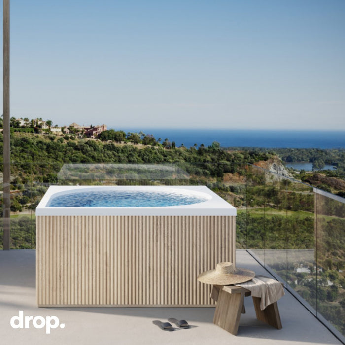 Drop Outdoor Hot Tub Accoya Skirting (Panels Only, Spa Sold Separately)