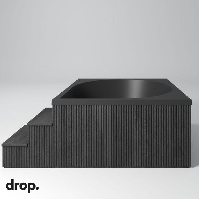 Drop Outdoor Spa Black Timber Skirting Panels (Skirting Only)