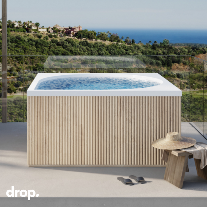 Drop Outdoor Hot Tub Accoya Skirting (Panels Only, Spa Sold Separately)