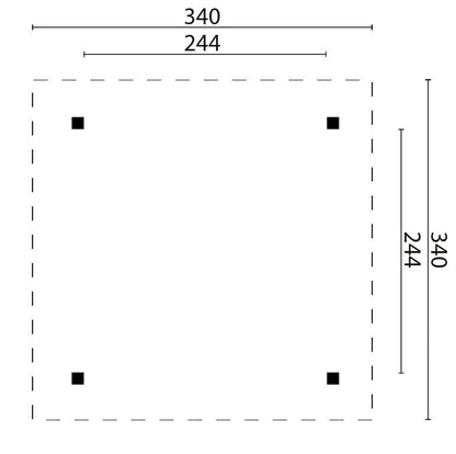 Economist Gazebo 3.4m x 3.4m