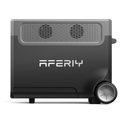 Aferiy P310 Portable Power Station 3840Wh LiFePO4 Solar Generator 3600W AC Output with LCD Screen and Rolling Wheels UK Plug