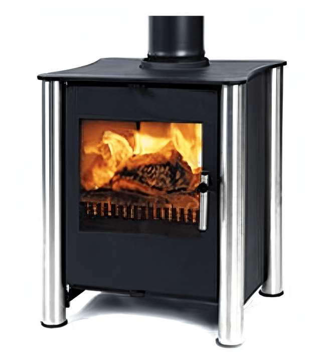 Esse 525 Wood Burning / Multi-Fuel Stove w/ Stainless Steel Legs