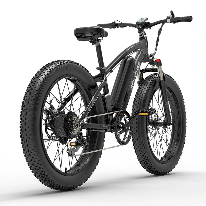 GOGOBEST GF600 48V 1000W Electric Bicycle 26inch, 13Ah Battery, 110km Range – Black