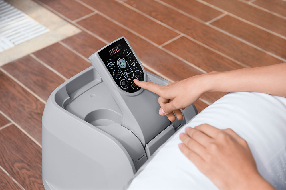 Ryny Fiji AirJet hot tub control panel detail