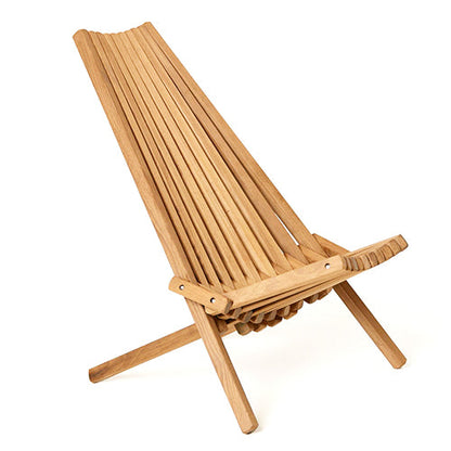 Handmade wooden folding chair for sauna or garden