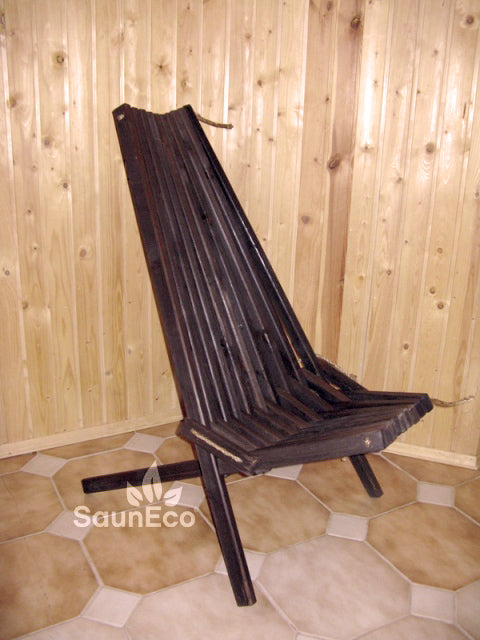 Handmade Wooden Folding Chair For Sauna Or Garden